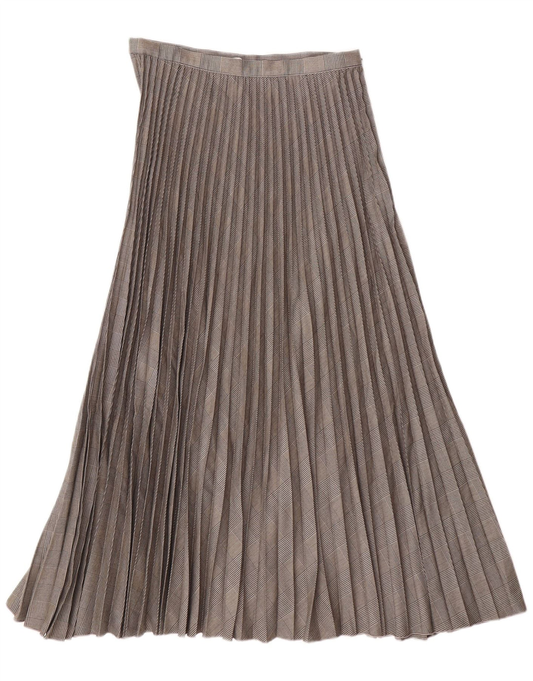 H&M ženska plisirana suknja s noževima EU 38 srednje veličine W28 sivi poliester s ptičijim zubima