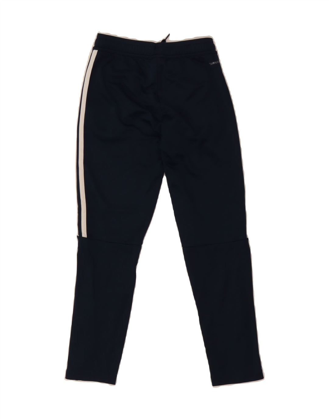 ADIDAS Boys Climalite Tracksuit Trousers 9-10 Years Navy Blue Polyester Vintage Adidas and Second-Hand Adidas from Messina Hembry 