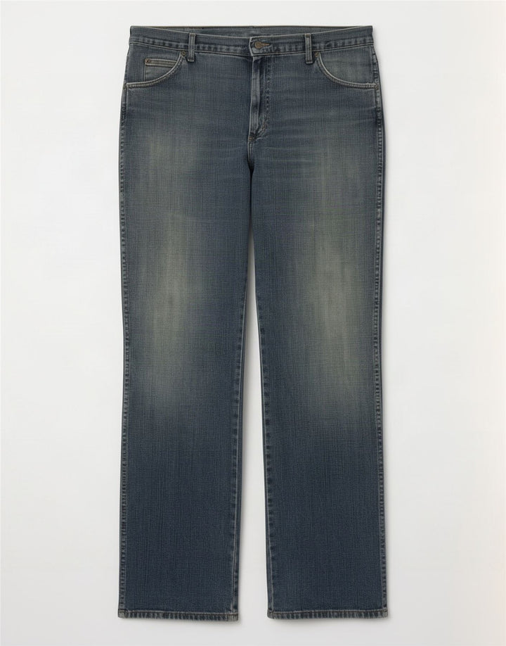 Muške traperice Wrangler Bootcut W38 L34 plavi pamuk