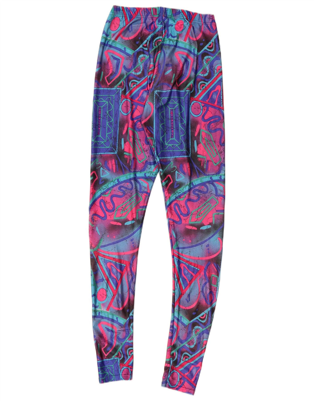 VINTAGE ženske tajice UK 6 XS Višebojne geometrijske