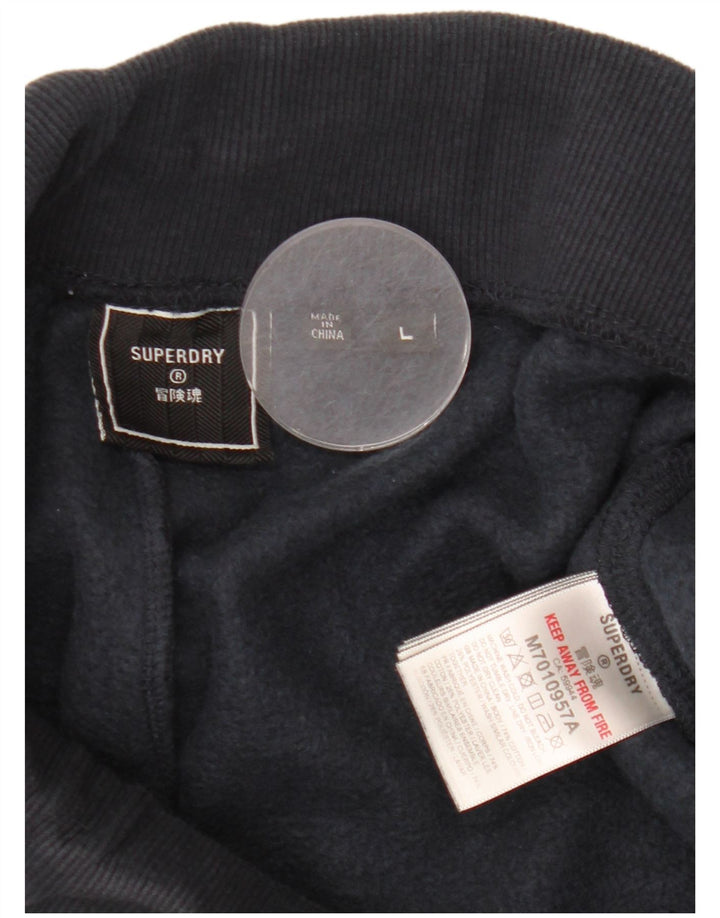 SUPERDRY Muška trenirka Hlače Joggers Large tamnoplavi pamuk