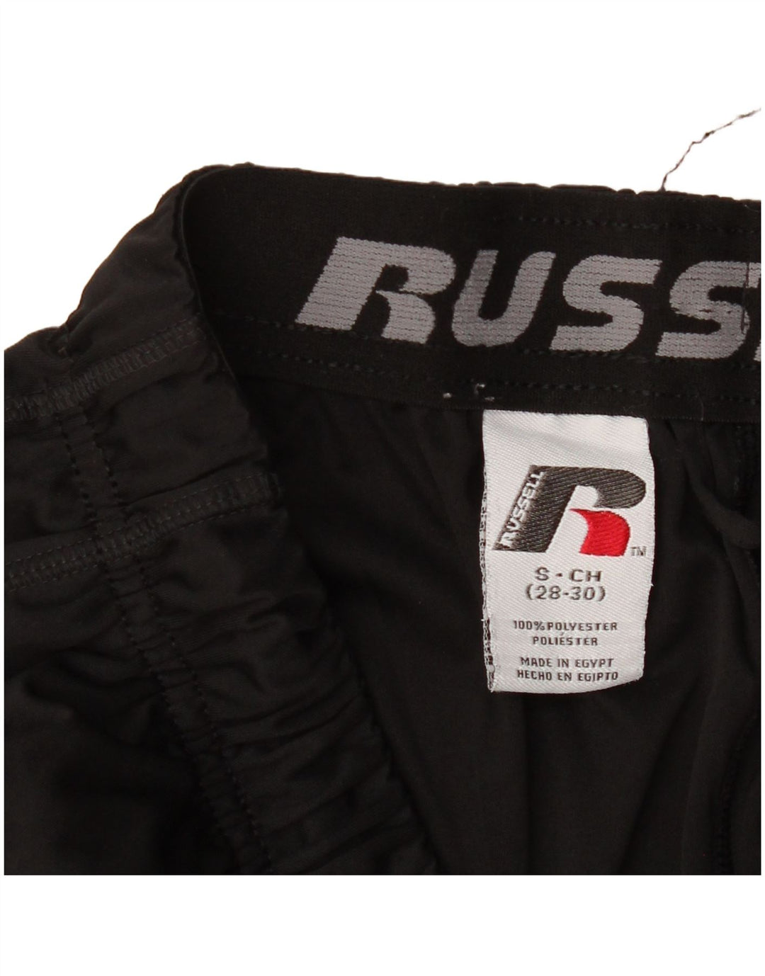 RUSSELL ATHLETIC Muške Dri-Power sportske kratke hlače Male crne poliesterske
