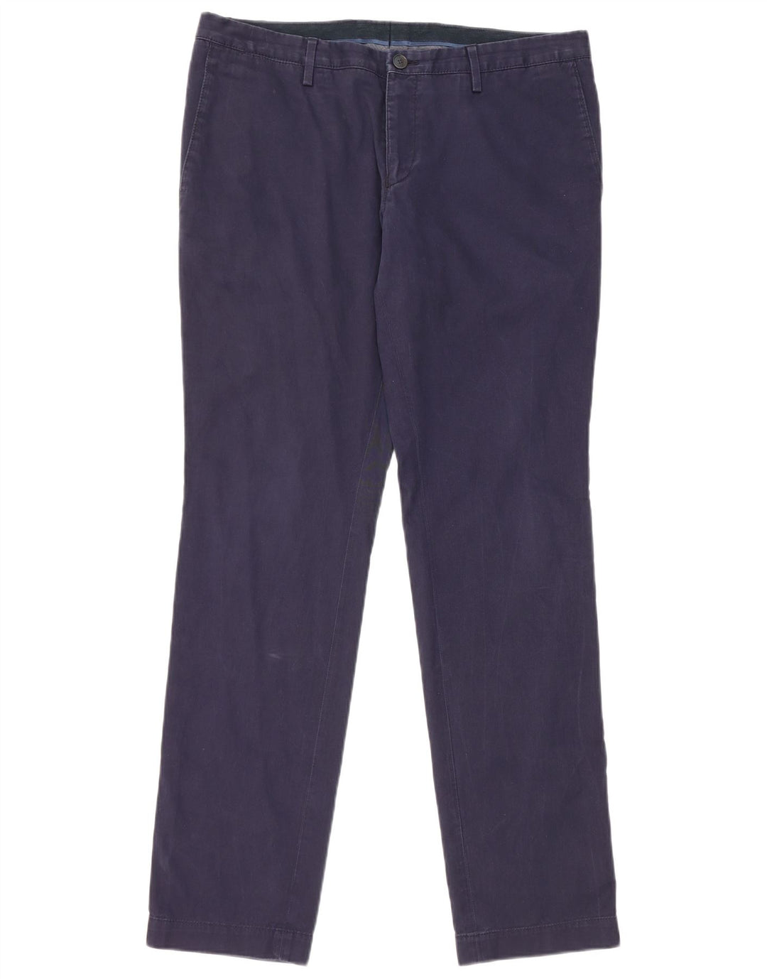 HUGO BOSS Muške uske chino hlače EU 50 Large W34 L32 Mornarsko plavi pamuk