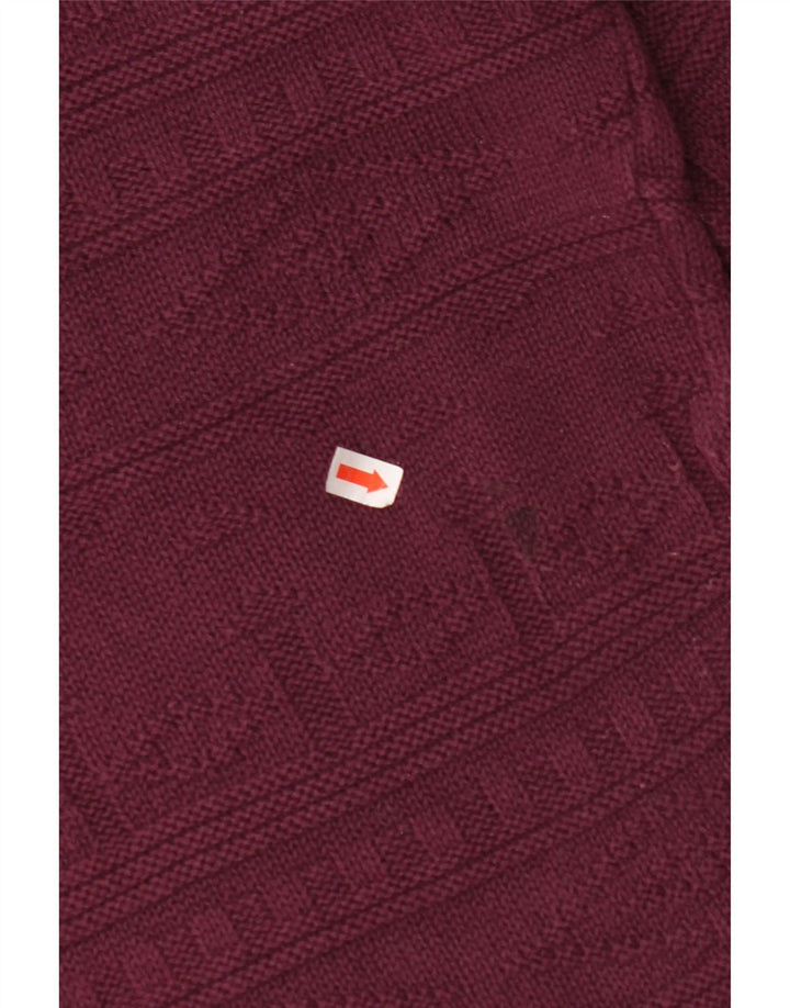 VINTAGE muški džemper s okruglim izrezom Veliki tamnocrveni