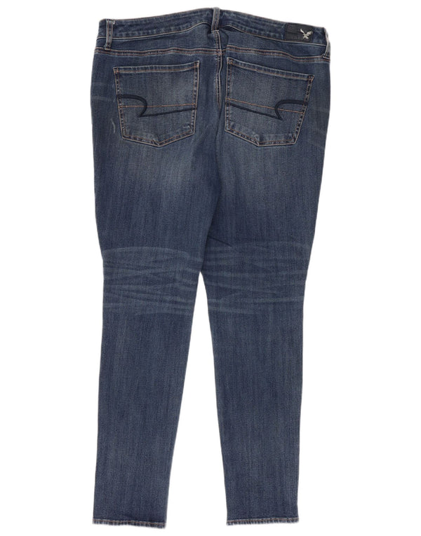 American Eagle ženske jegging traperice UK 18 XL W38 L28 plavi pamuk