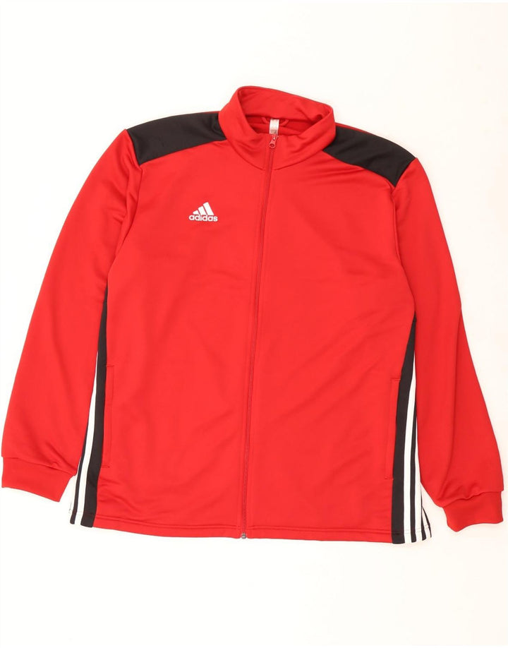 Adidas muška trenirka gornja jakna 2XL poliester crvene boje