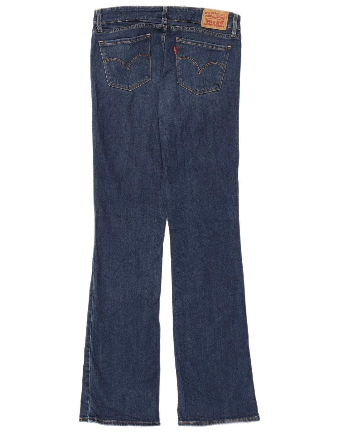 Levi's ženske 715 Bootcut traperice W28 L32 tamnoplavi pamuk