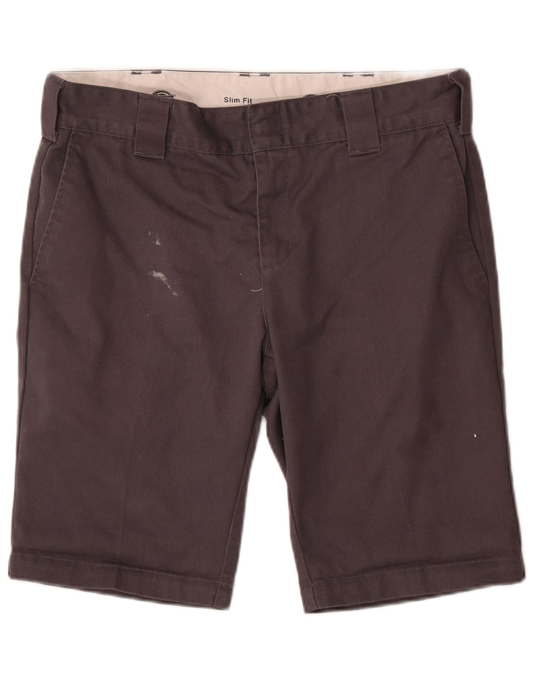 DICKIES Muške uske kratke chino hlače W30, srednje sivi pamuk