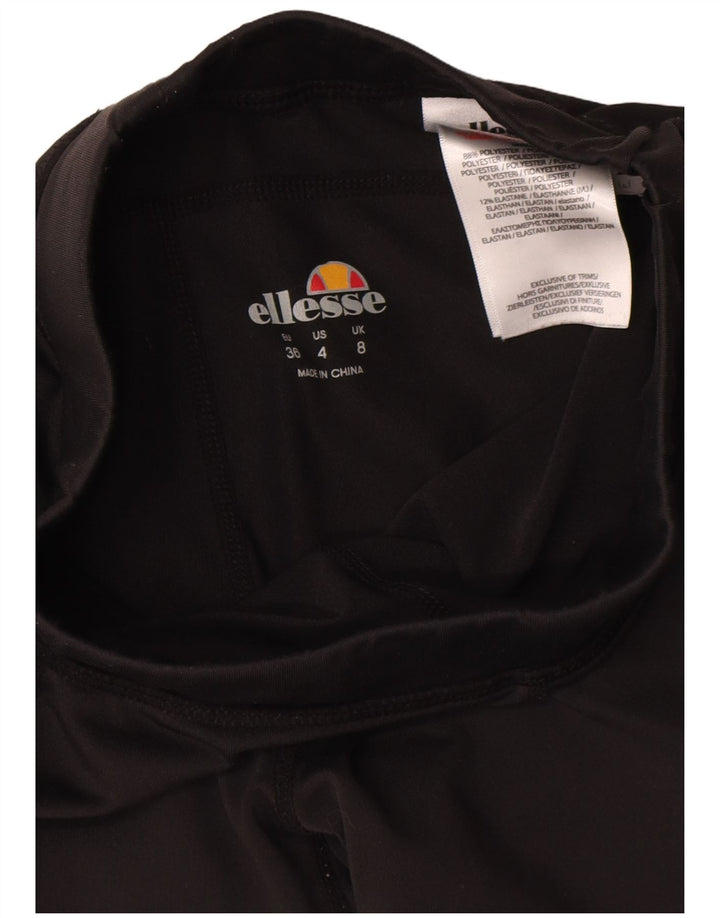 Ellesse Ženske grafičke kratke tajice UK 8 Male crne poliesterske