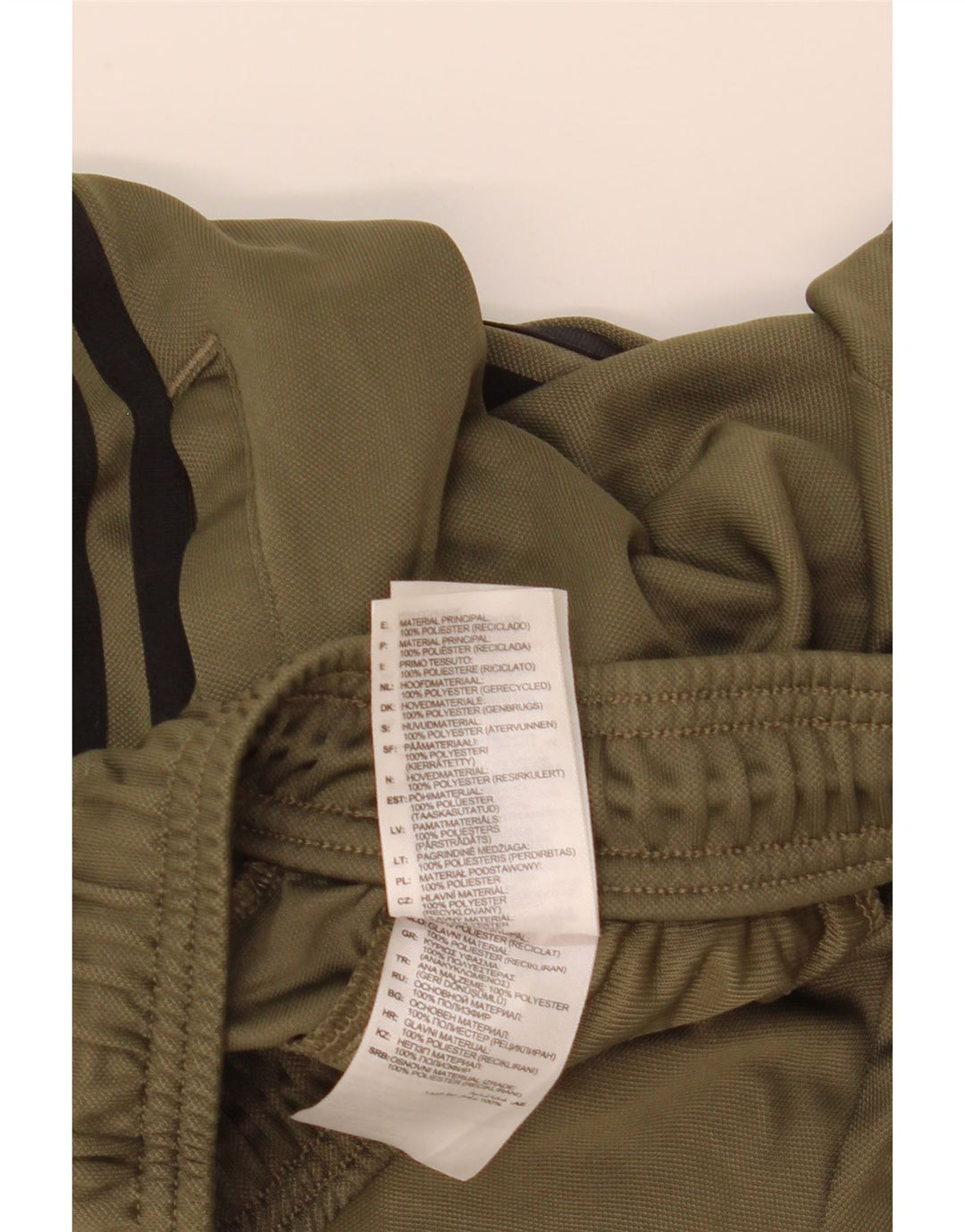 Adidas muške Aeroready hlače za trenirku, srednji kaki poliester