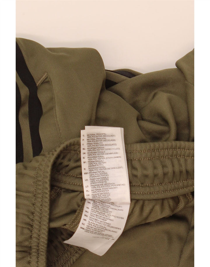 Adidas muške Aeroready hlače za trenirku, srednji kaki poliester