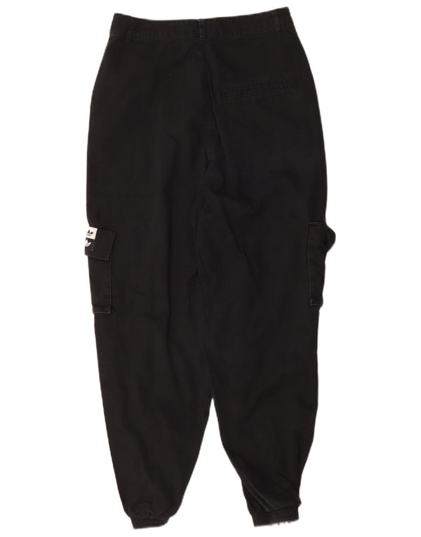 Adidas ženske grafičke joggers kargo hlače UK 8 male W28 L27 crne