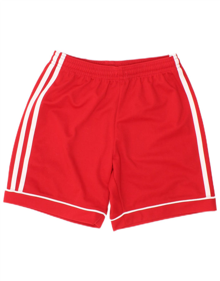 Sportske kratke hlače Adidas Climalite za dječake 9-10 godina, crvene od poliestera