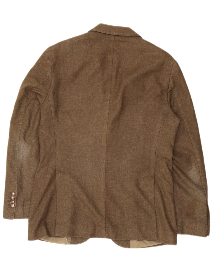 Massimo Dutti muška jakna s 2 gumba EU 50 velika smeđa vuna