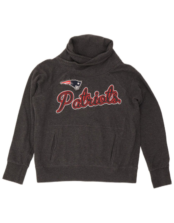 NFL Ženska trenirka New England Patriots Graphic Sweatshirt UK 14 srednje siva