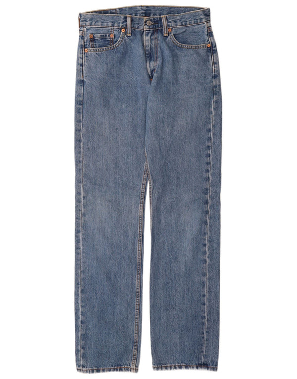 Levi's muške 505 ravne traperice W30 L34 plavi pamuk