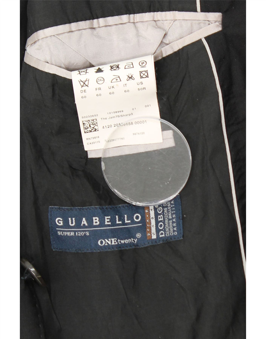 HUGO BOSS Muška jakna sa 2 gumba Guabello UK 40 Velika crna viskoza