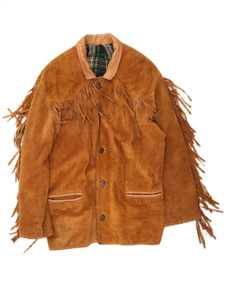 Vintage muška antilop jakna UK 40 velika smeđa
