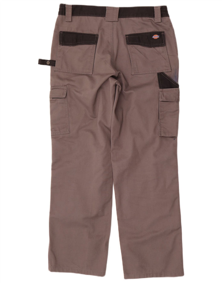 Dickies muške ravne kargo hlače W34 L31 sivi poliester