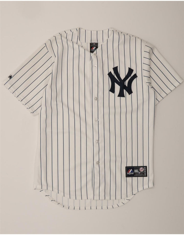 MAJESTIC Muška majica New York Yankees Graphic Dres srednje bijele pruge
