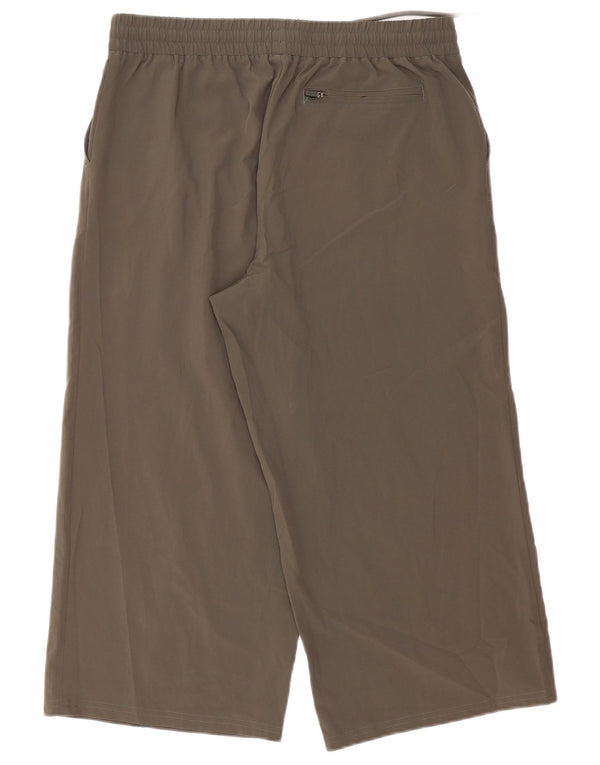 Marks & Spencer ženske kapri hlače širokih nogavica UK 14 Large W32 L22 Kaki