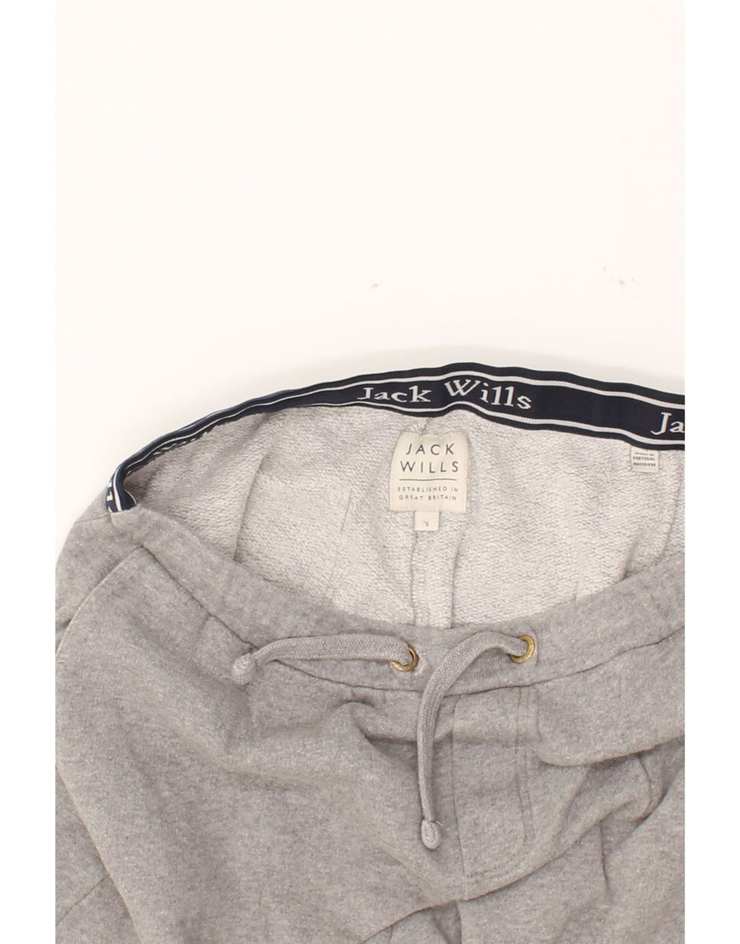JACK WILLS Mens Tracksuit Trousers Small  Grey Cotton Vintage Jack Wills and Second-Hand Jack Wills from Messina Hembry 