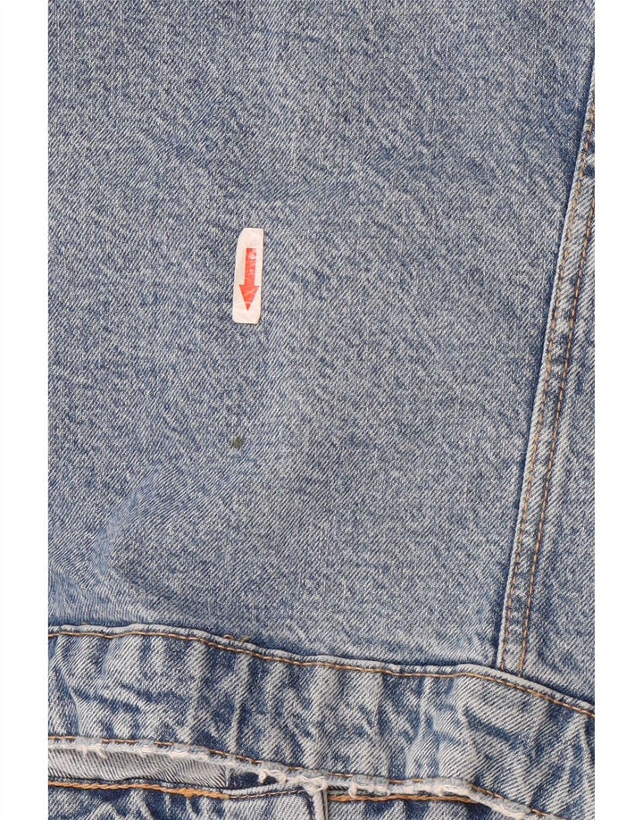 Zara ženska traper jakna UK 14 Large Blue Cotton