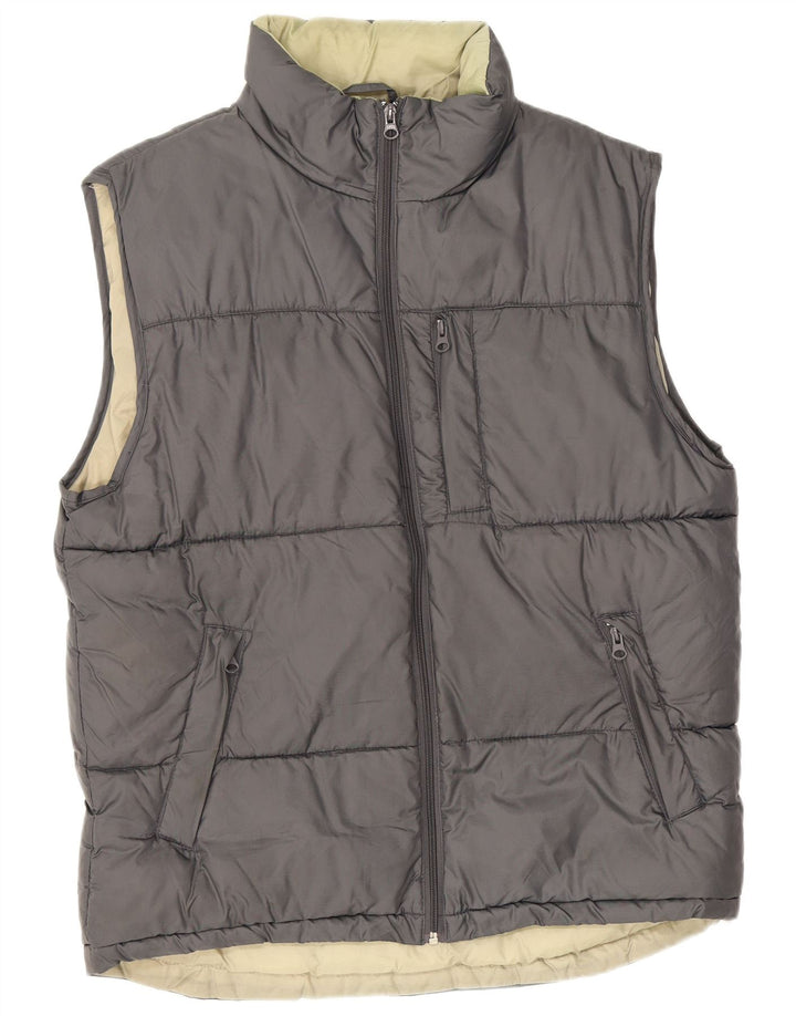 Jack & Jones muška podstavljena jakna UK 14 srednje sivi najlon