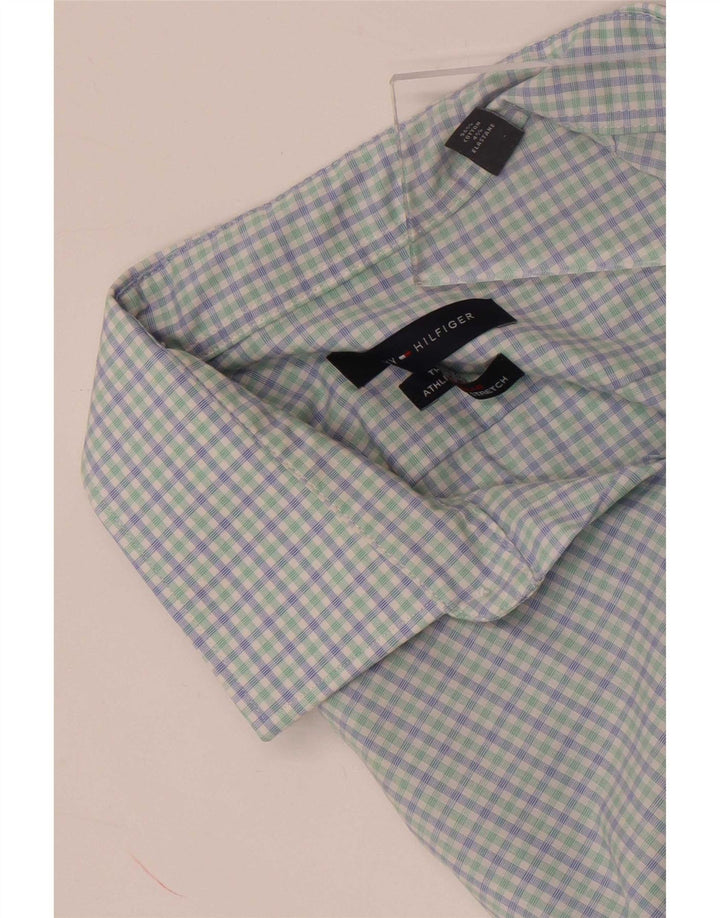 Tommy Hilfiger muška košulja veličine 15 1/2 srednje plavi karirani pamuk