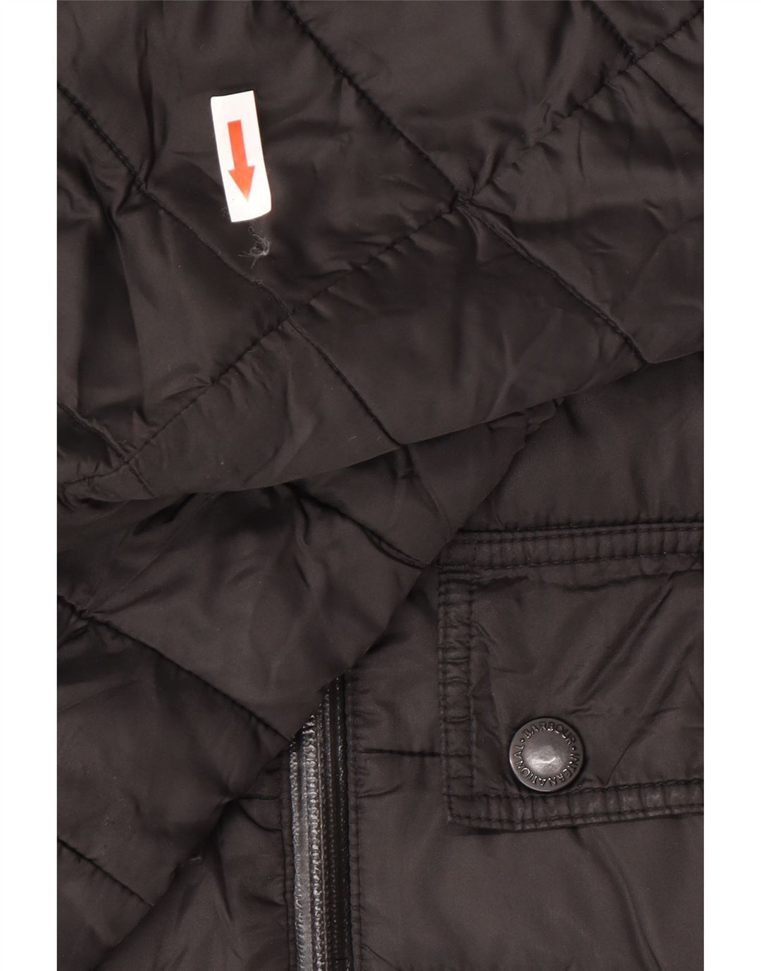 Barbour muška podstavljena jakna s kapuljačom UK 40 veliki crni poliester