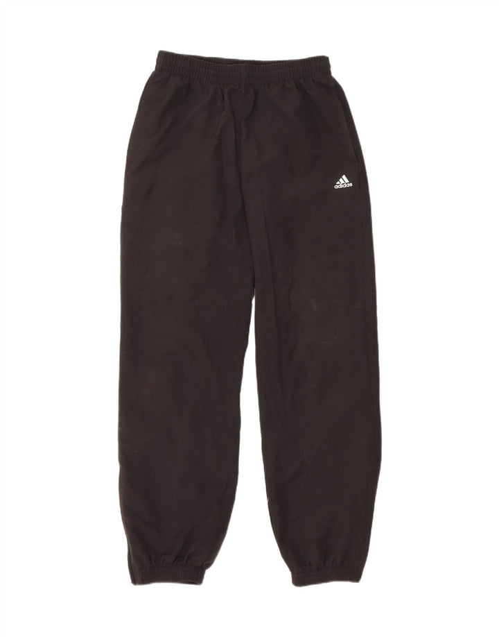 ADIDAS Boys Climalite Trenirka Hlače Joggers 13-14 Years Black