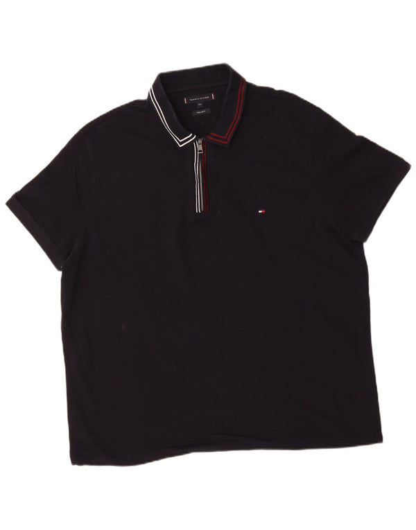 Tommy Hilfiger muška polo majica standardnog kroja 2XL tamnoplavi pamuk na pruge