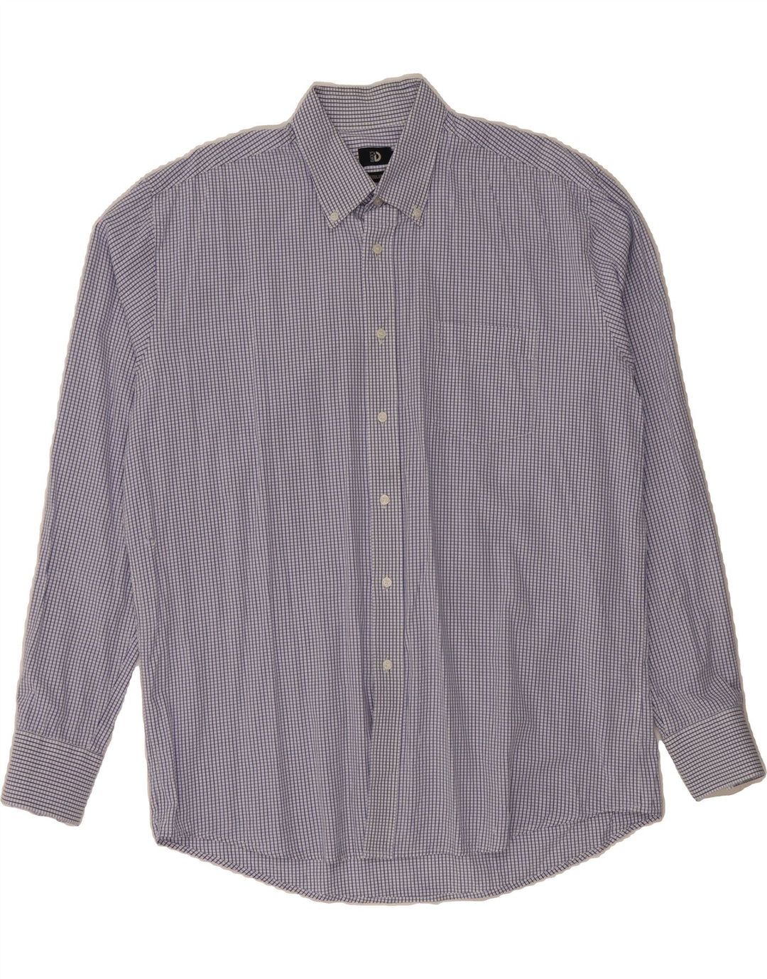 DACK'S Mens Regular Fit Shirt XL Blue Check Cotton Vintage Dack's and Second-Hand Dack's from Messina Hembry 