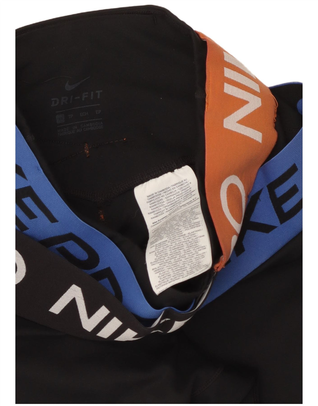 NIKE ženske Dri Fit grafičke tajice UK 4 XS crni poliester