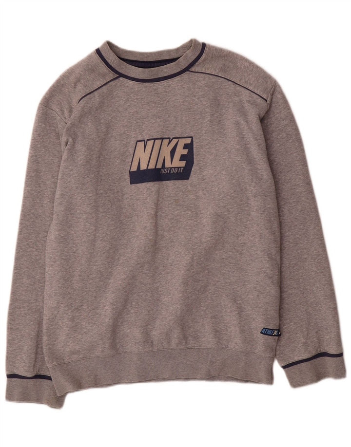 Nike Boys Graphic Sweatshirt Džemper 12-13 godina Large Grey Flected