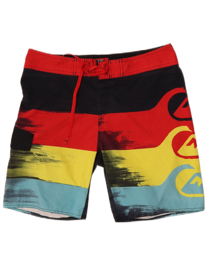 Quiksilver muške kratke hlače za kupanje s grafičkim motivima srednje raznobojnih pruga