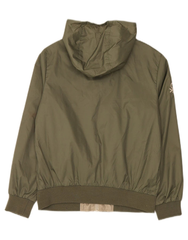 Benetton Bomber jakna s kapuljačom 10-11 godina XL kaki boja