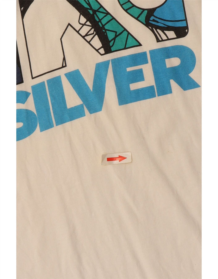 Quiksilver muška majica kratkih rukava s grafičkim motivima srednje bijele boje