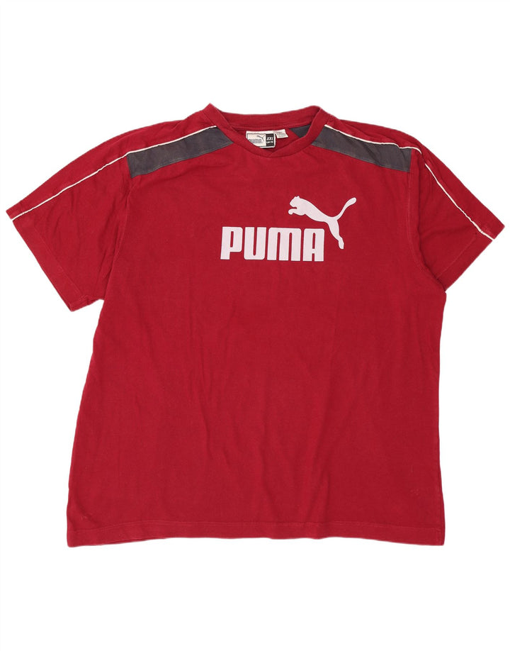 PUMA Muška majica s grafičkim motivima 2XL Red Colourblock