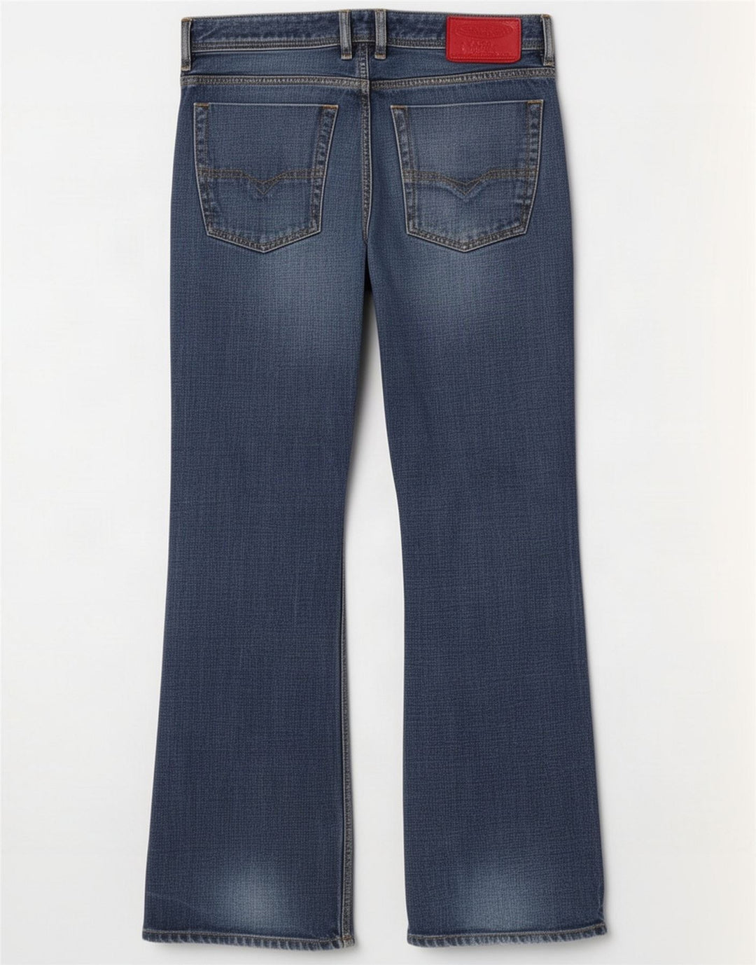 Diesel Mens Bootcut Jeans W32 L31 Blue Cotton