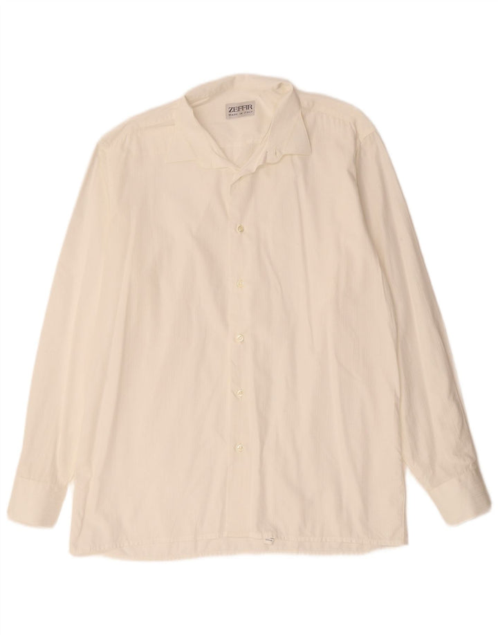 Vintage muška košulja Srednje bijeli pamuk