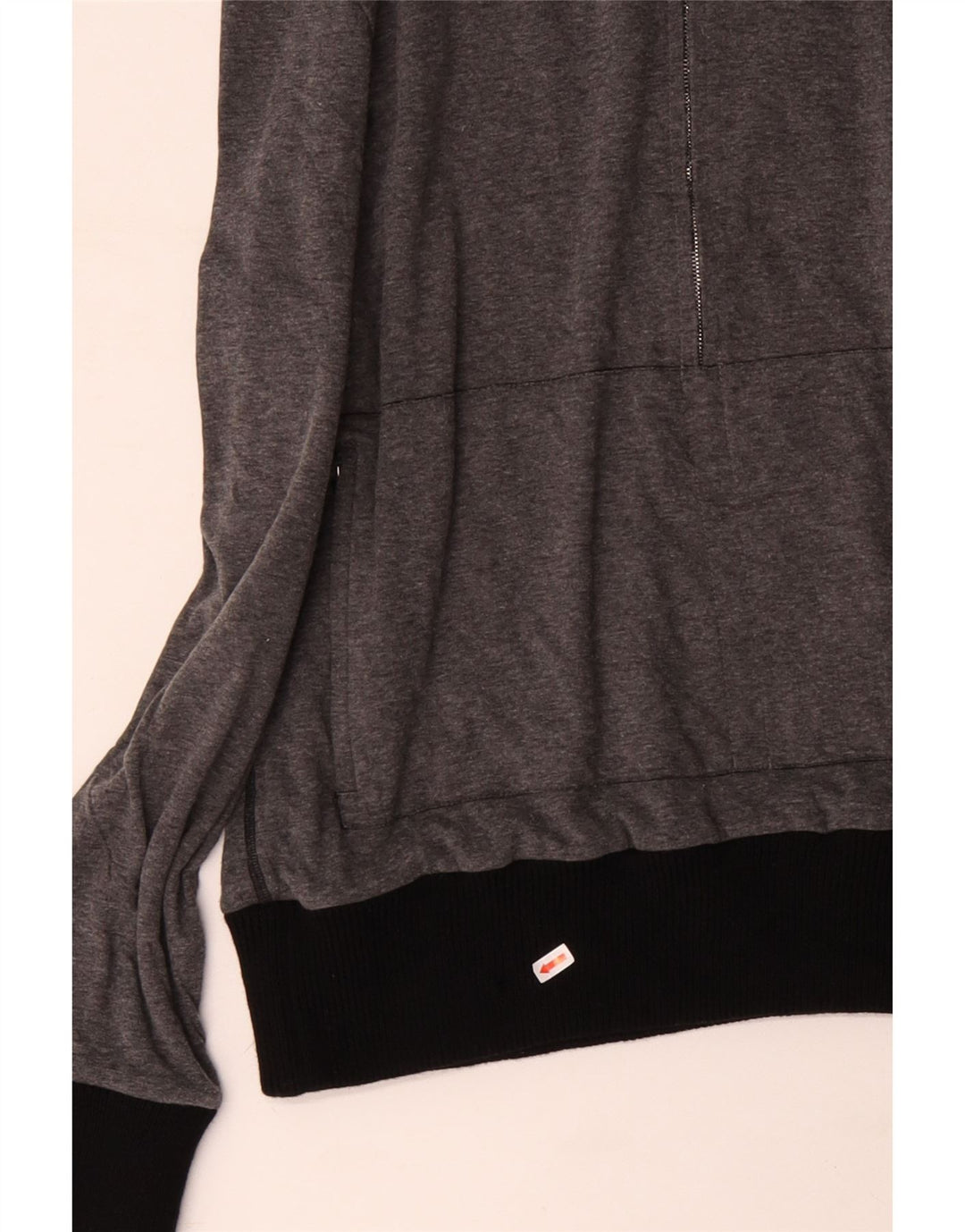 FRANCO ZICHE Muška majica s izrezom s patentnim zatvaračem, velika siva boja