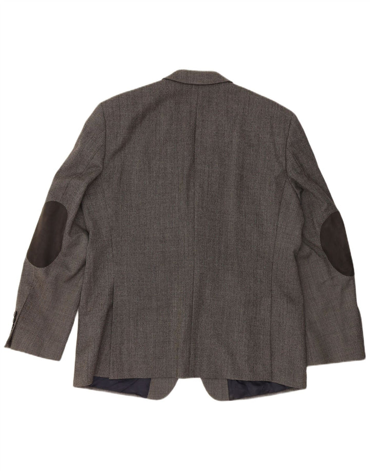 PIERRE CARDIN Muški sako sa 2 gumba UK 40 Velika siva djevičanska vuna