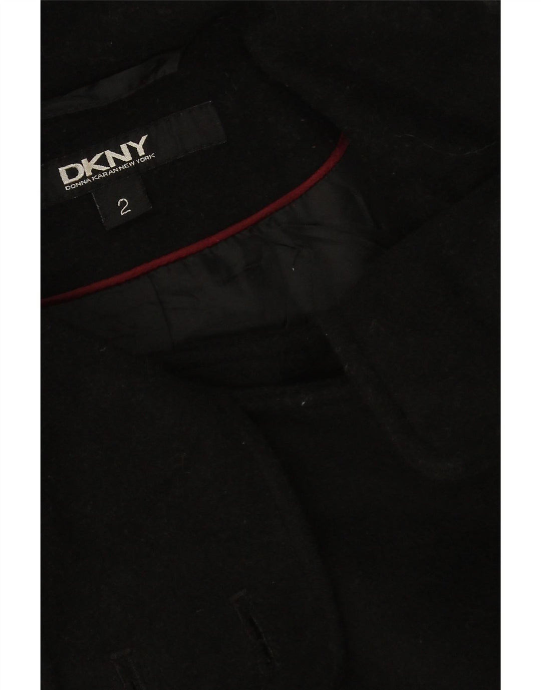 Dkny ženski preveliki kaput US 2 XS crne vune