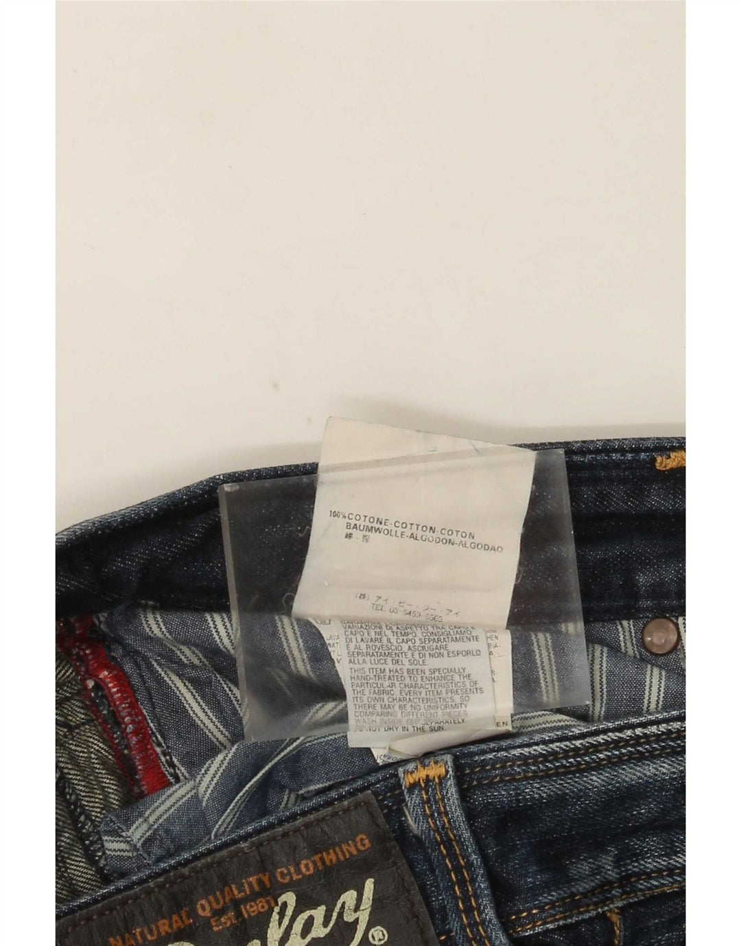 Replay Mens Lenaldo Straight Jeans W33 L32 Blue