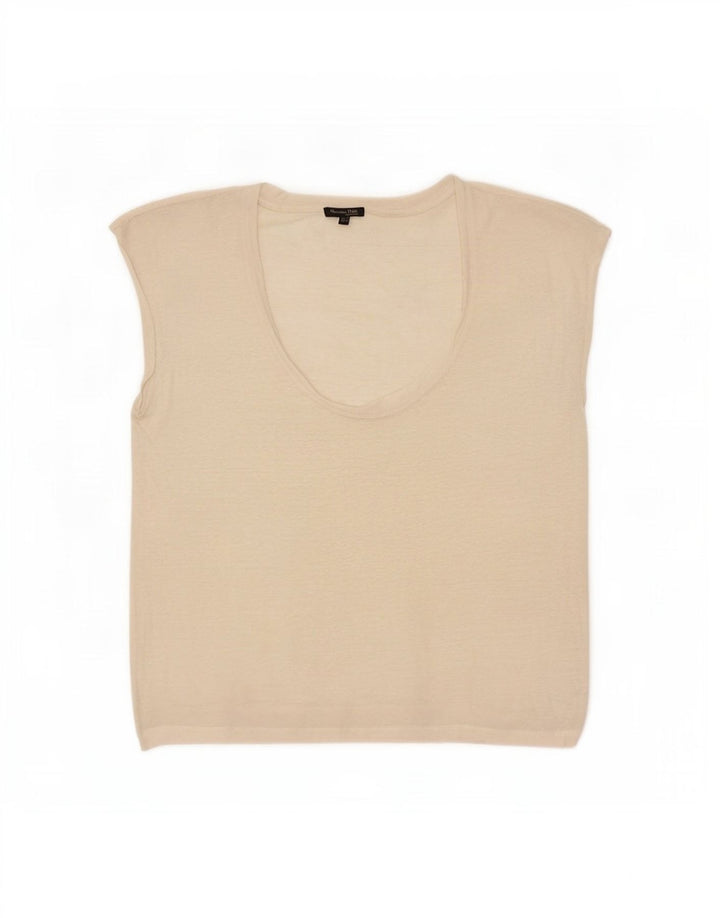 Ženski prsluk Massimo Dutti UK 14 srednje bijele boje