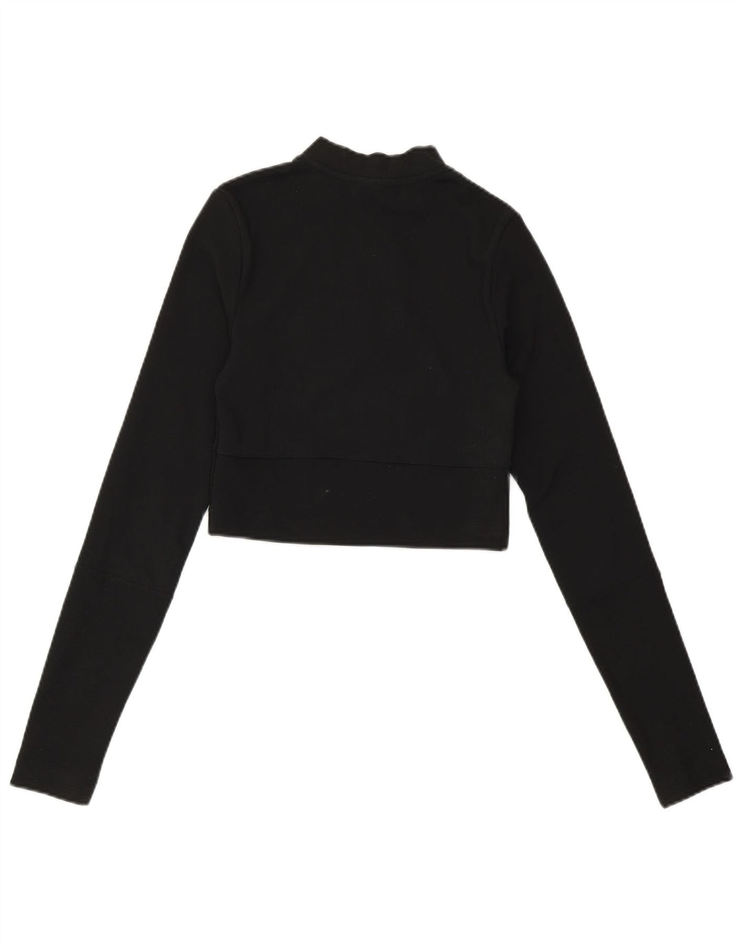 NIKE Ženska majica s kratkim izrezom i kratkim izrezom UK 4 XS crni poliester