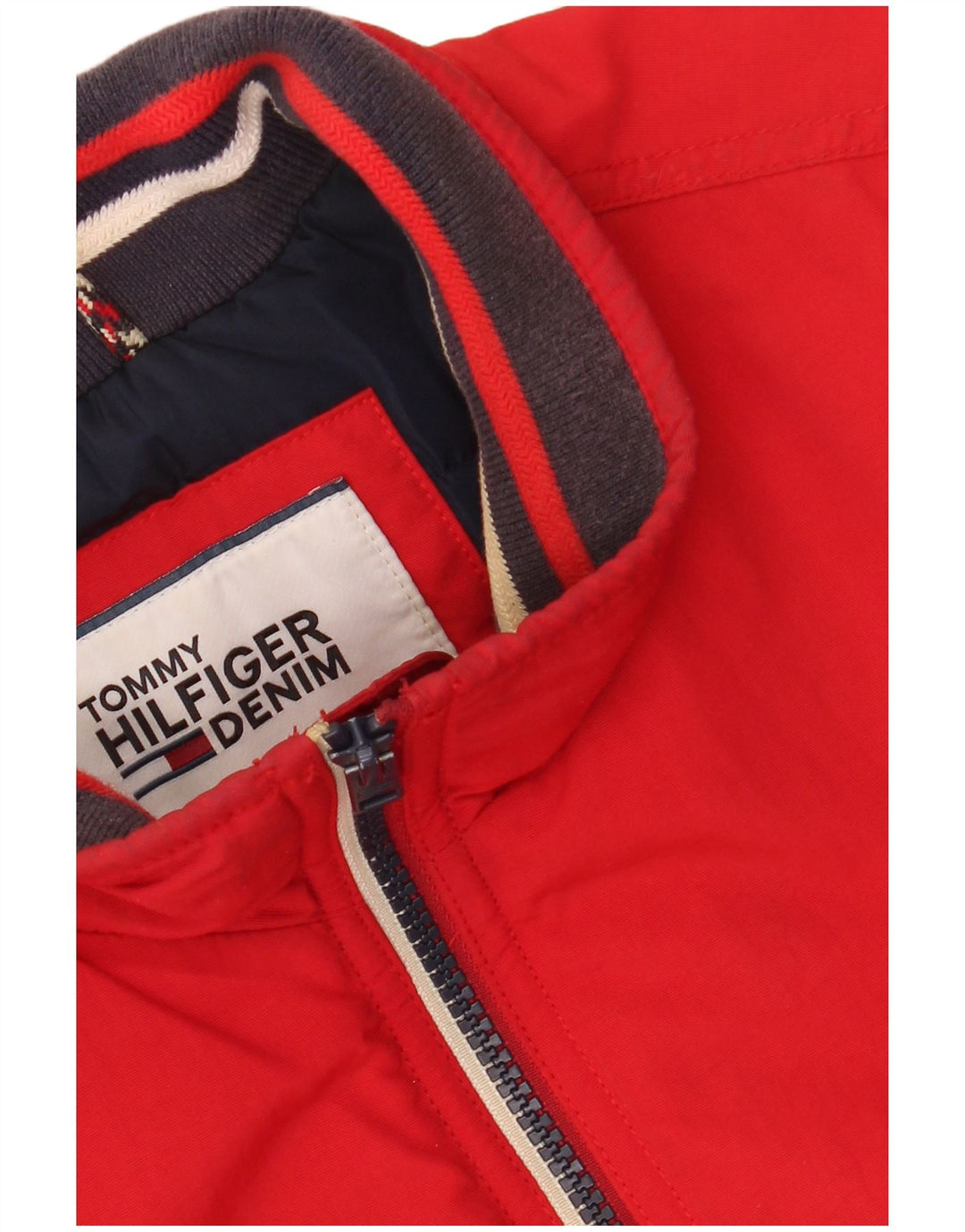 TOMMY HILFIGER muška bomber jakna UK 40 veliki crveni poliamid