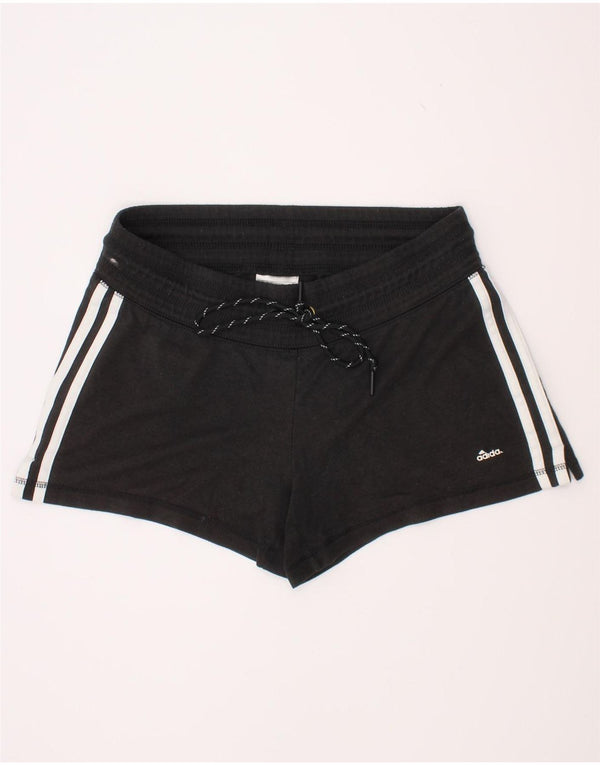 Adidas Womens Climalite Sport Shorts UK 8/10 Small Black Polyester
