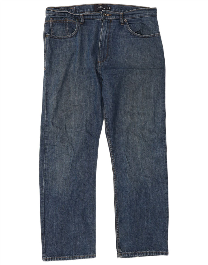 Marks & Spencer Mens Blue Harbor Straight Jeans W34 L29 Plava